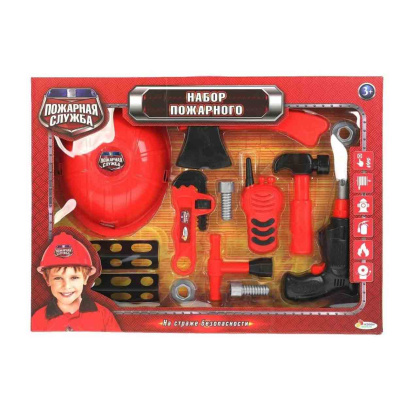 Набор пожарного с каской Играем Вместе 1908K422-R